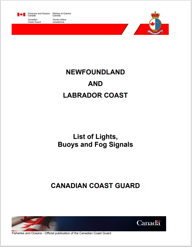 List of Lights, Buoys and Fog Signals