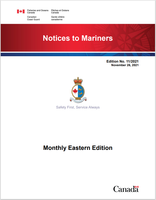 Notices to Mariners Monthly Editions
